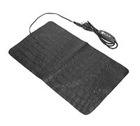 Reptile AntiScratch Heating Pad USB Heat Mat for Tortoise Lizard Appetite for Snakes Turtles Under Tank Heater Made of PU Leather (L)