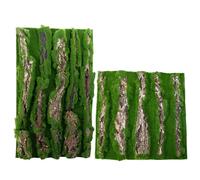 Reptile Bark Backdrop - Tortoise Tank Decor Moss Bark Wall Panel, Natural Green Eco-Friendly Terrarium Background Flocking, 450g Climbing | Bearded Dragon Gecko Lizard 30x50cm