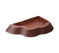 Reptile Basin | Food Bowl with Sinlips Ramp | Aquarium Accessory for Gecko, Snake, Bearded Dragon, Turtle, | Sustainable Food by Water Gamel