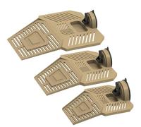 Reptile Basking Ramp - Detachable Tortoise Pier, Floating Turtle Ramp | Turtle Climbing Dock with Feeding Zone, Multi Purpose Reptile Dock, Stable Suction Cup Resting platformes for Aquatic Pets