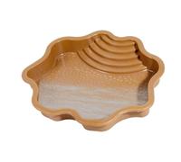Reptile Bath Pool - Water and Food Bowl with Steps - Reptile Bathing Pool Nourning Dish Aquarium Ornament for Gecko/Snake/Barbed Dragon/Lizard Use Multipurpose Uses