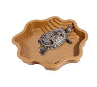 Reptile Bath Tub, Turtle Bath | Turtle Water Bowl with ,Reptile Bath Pool Feeding Dish Aquarium Ornament for Gecko/Snake/Bearded Dragon/Lizard