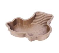 Reptile Bathing Pool - Detachable Climbing Ramp, 13.78 Inch ABS Polymer Tortoise Dish, Amphibian Habitat Feeding Basin, Anti Slip Structure Aquatic Tub | Terrarium Ornament For Keepers & Vets