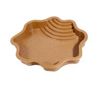 Reptile Bathing Pool, Tortoise Bathtub with Ladder, 11.42x10.63x1.77 inches Feeding Dish Aquarium Ornament, Perfect for Gecko, Snake, Bearded Dragon, Lizard, and Other Small Reptiles
