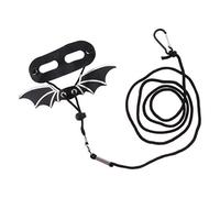Reptile Bird Parrot Harness Leash Anti-bite Rope,Black+Silver-M | Rope+Leather material,adjustable harness and leash,for reptiles and birds,lightweight,comfortable