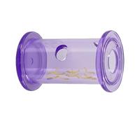 Reptile Bowl | Slow Feed Interactive Cylinder, Transparent Food Bowl for Bearded Dragon - Suitable for Birds, Geckos, Lizards, Parrots, Parrots, Cockatiels