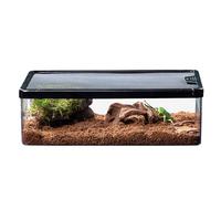 Reptile Box Case | Ventilated Hatching Container Transparent Terrarium | Breathable Anti-escape Cage, Airtight Safe Pet House, For Beetles, Lizards, Spiders, Scorpions