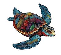 Reptile Brain Teaser - Artistic Creature Silhouette Timber Assembly Game, Featuring Vibrant Interlocking Pieces And Challenging Layout, Collectible Gift | Indoor Mind Training And Stress Relief