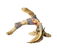 Reptile Branch Ornament - Wooden Trunk Simulation, Rack, Terrarium Decoration, 20 x 12 x 9 cm Piece of Landscape, Suitable Habitat | Versatile Climbing Spot, Hiding Spaces