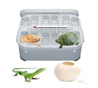 Reptile Breeding Box | 12 Grids Professional Reptiles Egg Incubators- Snake Breedinfg Feeding Enclosure Tank Spider Habitat Cage Suitable For Hatching Gecko