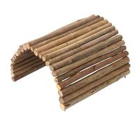 Reptile Bridge 5x9 Inch Safe Willow Branches Guinea Pig Ramp Anti-Bite Guinea Pig Hideout Climbing Ladder for Ferrets Chinchillas Hedgehogs Tortoise, L