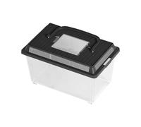 Reptile Cage - Top Opening Hatching Station, Snake Breeding Tank Feeding Case, 23x13x15.5cm Vivarium Transporting Enclosure, Moulded Polymer Snail Vivarium Base | Carrier for Frogs & Hobbyists