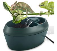 Reptile Cantina with Snacks Trough, Drinking Fountain Water Dripper for Amphibians Insects Lizard US Plug