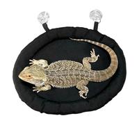 Reptile Car Hammock Bed - 34cm Canvas Dashboard Lounger, Portable Suction Cup Resting Mat For Bearded Dragon | Lightweight Travel Habitat Accessory Snakes Chameleon Gecko Vehicle Comfort