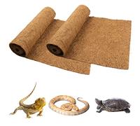 Reptile Carpet Coconut Fiber, 2 Pack 100*30cm/40*12 inches Natural Reptile Carpet Terrarium Liner Bedding Reptile Substrate Mat Supplies for Bearded Dragon Leopard Gecko Iguana Lizard Snake Turtle