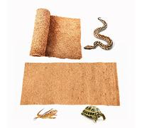 Reptile Carpet Coconut Fiber, 36" x 18" Reptile Terrarium Substrate Liner, Tortoise Bedding Carpet Mat Supplies for Pet Lizard, Chameleon, Bearded Dragon, Leopard Gecko, Iguana