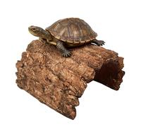 Reptile Cave - Realistic Rock Shelter, Moist Humid Box | Perfect for Geckos, Bearded Dragons, Snakes, Frogs, Turtles, Amphibians, Aquarium Tank, Terrarium, Rainforest Habitat Decoration