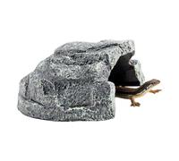 Reptile Cave, Rock Shelter House, Leopard Gecko Cave, for Lizards, Bearded Dragon, Snake, Basking, Terrarium, Fish Tank, Aquarium, Habitat, Pet Supplies