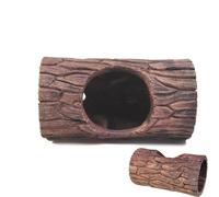 Reptile Cave - Tree for Reptiles, Hollow Tree Trunk for Reptiles | Resin Habitat Shelter Decoration, Realistic Waterproof Snake Skin Ornament for