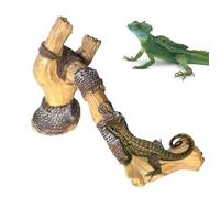 Reptile Climbing Branch, Reptile Branches for Climbing - Resin Accessories for Spider Tank - Simulation Terrarium Ornament, Habitat Decoration for Bearded Spider Dragon Lizards
