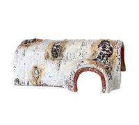 Reptile Climbing Toy - Simulation Tree Resin Shelter, 3-Entrance Habitat Sanctuary Hiding Place Improves Habitat | For Snake Leopard Gecko Lizard Hermit Crab Spider Frog 9.17x5.24x3.43inches 1-Pack