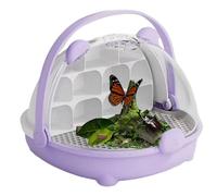 Reptile Container, Animal Habitat Cage, Portable Food Box Transparent Container, Observe Habitat Cage Enclosure Company Company for Silkworm