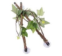 Reptile Corner Branch Terrarium Plant Decor with Suction Cups for Climbing Amphibian Lizard Snake