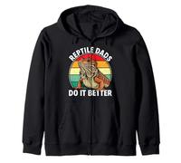 Reptile Dads Do It Better - Reptile Breeder Reptile Owner Zip Hoodie