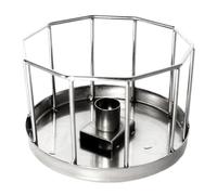 Reptile Drink Dish Automatic Feeder Stainless Steel Silver | Lizards and Reptiles, Holding Food and Water, Smooth Surface, Anti-rust, Pet-safe Design