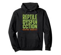 Reptile Dysfunction Herping Pun Snake Lizard Humor Herper Pullover Hoodie