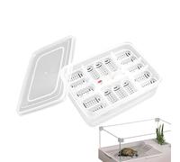 Reptile Egg Incubator Tray - 16 Grids Transparent Reptile Incubator,Incubation Box, Hatching Case For -Gecko Lizards Lions Mane, Hatching- Tray