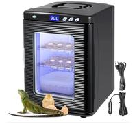 Reptile Egg Incubator with Digital Temperature Control, LED Observation Lighting, and Dual Heating/Cooling for Chameleons, Lizards, and Turtles - Ideal for Small Reptiles