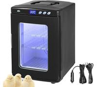 Reptile Egg Incubator with Temperature Control, Digital LED Display, and Lighting, 25L Capacity for Heating and Cooling from 5°C to 60°C