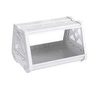 Reptile Enclosure, Bearded Dragon Habitat, Escape Proof Ventilated Habitat with Feeding Space and Portable Enclosure for Turtles, Spiders, Snakes, Frogs, Snails, and