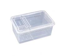 Reptile Enclosure, Clear, Large 19x12x7.5cm | Separation, Ventilated Reptile Tank, Caring for Hermit s, For Keepers