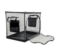 Reptile Enclosure, Spacious Turtle Tank Tent, Clear Portable Habitat, Waterproof Base with Ventilation, Foldable Transparent, Ideal for Snake, Gecko, Bearded Dragon, PP Oxford Cloth, 60 x 40 x 50cm