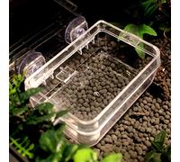 Reptile Feeder Dish Amphibians Food Water Bowl Anti-escape Worm Feeding Basin with Suction Cup for Tortoise Gecko Snakes Lizard Spider