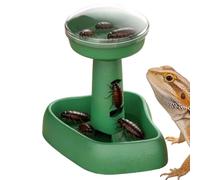 Reptile Feeder Escape-Proof Reptile Foraging Roach Bowl with Base | Snake Foraging Feeder for Gecko Bearded Dragon Chameleon Snake Frog Lizard Terrarium large