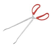 Reptile Feeder - Large Extra Long Feeding Tongs, 15" Anti-Skid Precision Pin Cesar, Stainless Steel Snake Tool, Strong Grip Aqua Cupping Tweezers | Reptile Feeding Tongue Tank Accessories for