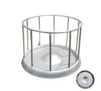 Reptile Feeding Bowl, Stainless Steel Water Bowl, Bearded Dragon Turtle Food Dish, Rust-Coated Pet Habitat Accessories for Lizard Snakes, Gecko, Iguana, Vivarium or Pet Shop Geb