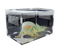 Reptile Feeding Box, Small Tarantula Enclosure, Transparent Animal Habitat Cage, Clear Tarantula Terrarium, Sturdy Snail Habitat for Feeding Or Transporting Spiders, Scorpions, Mantis, Small Snakes,