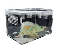 reptile feeding box | transparent breeding container | acrylic reptile terrarium | pet habitat | tarantula enclosure | small lizard tank | scorpion breeding box | frog housing case | insct displ