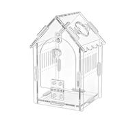 Reptile Feeding Box - Ventilated Acrylic with Anti Escape Lid,Animal Habitat Reptile Box,for Spider Gecko Bearded Dragon Frog Keepers Hobbyists Enthusiasts