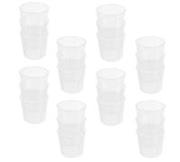 Reptile Feeding Cups Quantitative Measuring Cup 100 Pcs Plastic White