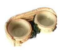 Reptile Feeding Dish - Aquarium Decoration | Small Animal Bowls,for Reptiles, Lizards, Snakes, Leopard Gecko, Bearded Dragon, Feeding Accessories, Small Turtle Habitat Feeder, Drinking Basin