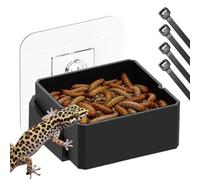Reptile Feeding Dish Food-Grade Wall-Mounted Water Bowl