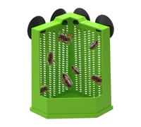 Reptile Feeding Dish | Suction Cup Lizard Food Bowl for Terrarium Wall - Reptile Tank Climbing Corner Feeder for Lizard Snake Tortoise Hermit Crab Terrarium Pet Owners Breeders