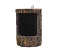 Reptile Feeding Dish Tree Stump Escape Proof Feeding Plate