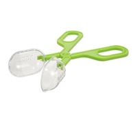 Reptile Feeding Tongs and Pooper Scooper Clamp for Indoor Outdoor Use, Multifunctional Green Cleaning Tool for Terrarium and Fish Tank Maintenance
