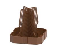 Reptile Feeding Tray - 11.2x11.2x12cm Leopard Gecko Food Dish | Eco Friendly Mutual Inserting Prey Dish Bowl | Lizard Gecko Pet Bowl Feeding Bowls For Leopard Bearded Dragon Chameleon
